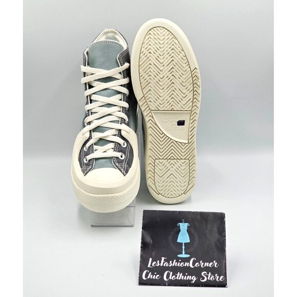 NWOB Converse Men's Blue Gray Color Block High-Top Sneakers Size 8 Wo's 9.5 2854 - Picture 5 of 16